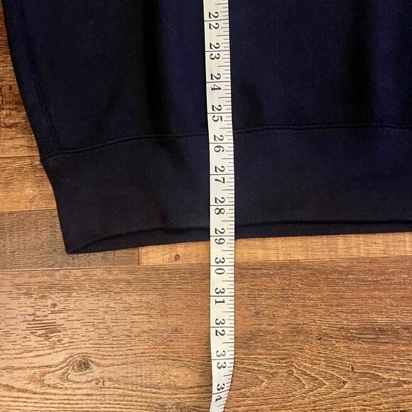 Polo Ralph Lauren Mens Sweater Classic Shawl Neck Size L Navy Blue - Picture 9 of 11